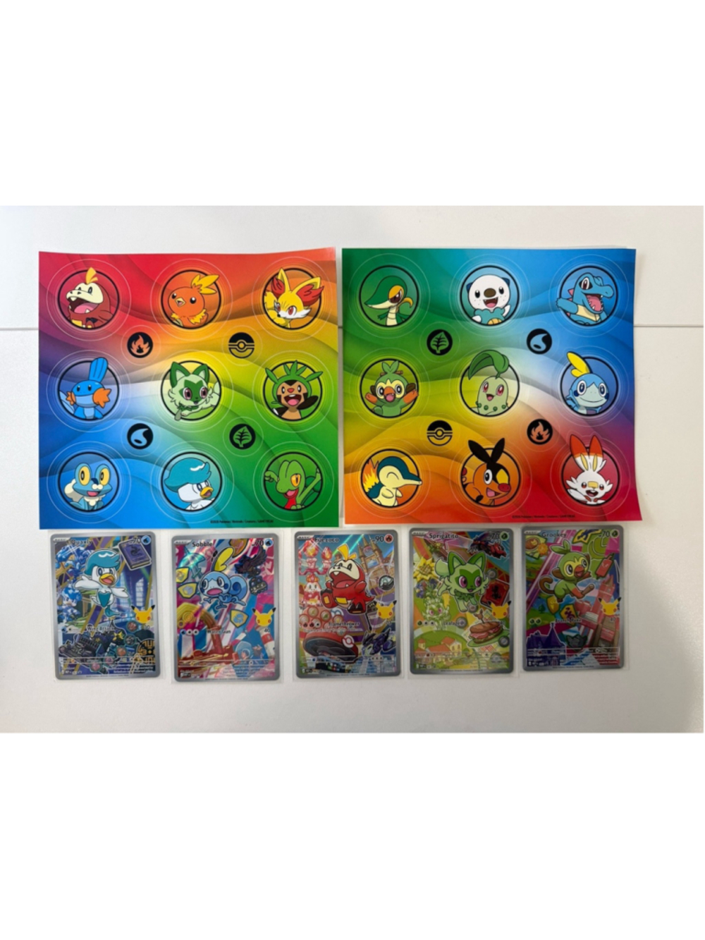 Pokémon TCG: First Partner Illustration Collection And sticker Sheets